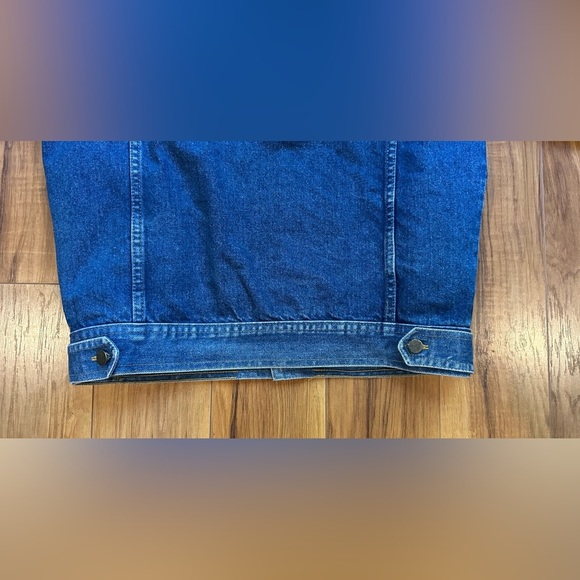 100% Cotton Vintage 1970s Large London Fog Blue Denim Jacket - Picture 11 of 15